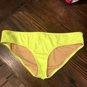 NWOT J Crew neon yellow swim bottom